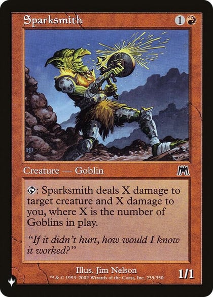 Sparksmith, The List Reprints 235/350