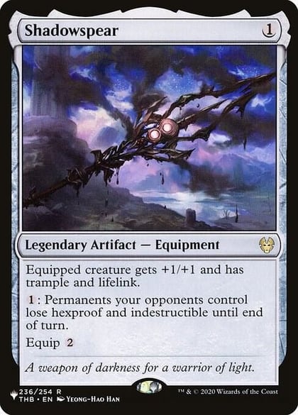 Shadowspear, The List Reprints 236