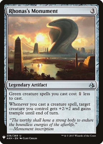 Rhonas's Monument, The List Reprints 236