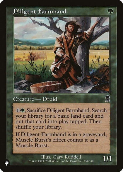 Diligent Farmhand, The List Reprints 237/350