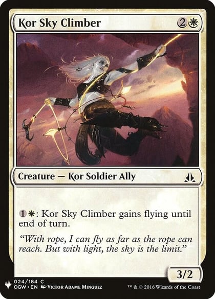 Kor Sky Climber, The List Reprints 24