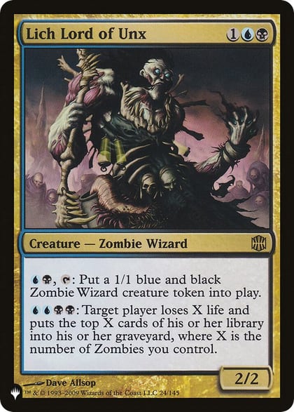Lich Lord of Unx, The List Reprints 24/145
