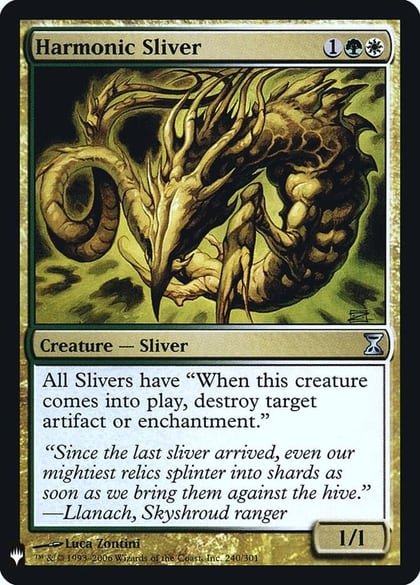 Harmonic Sliver, The List Reprints 240