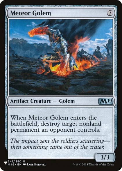 Meteor Golem, The List Reprints 241