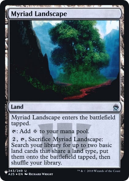 Myriad Landscape (A25), The List Reprints 243