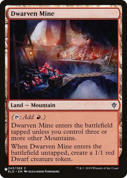 Dwarven Mine, The List Reprints 243