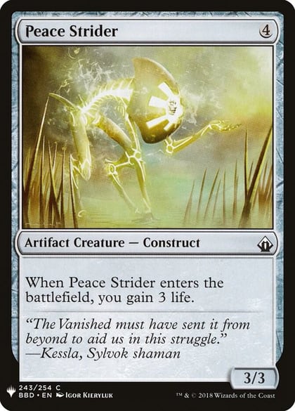 Peace Strider, The List Reprints 243
