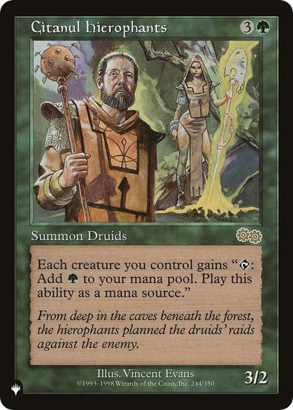 Citanul Hierophants, The List Reprints 244/350