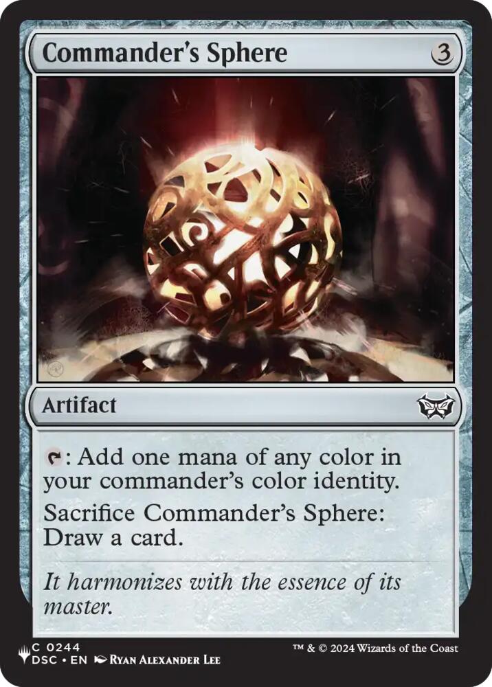 Commander's Sphere (DSC), The List Reprints 244