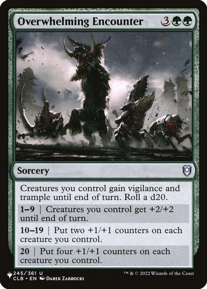Overwhelming Encounter, The List Reprints 245/361