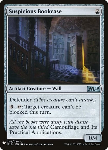 Suspicious Bookcase, The List Reprints 246