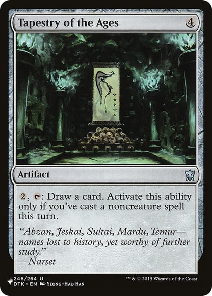 Tapestry of the Ages, The List Reprints 246/264