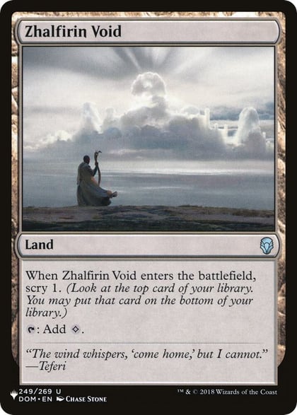 Zhalfirin Void, The List Reprints 249/269