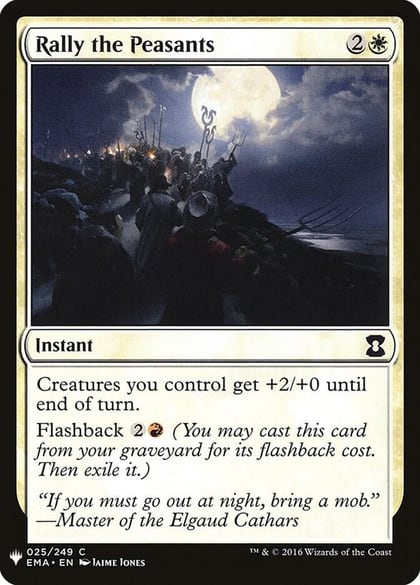 Rally the Peasants, The List Reprints 25