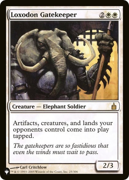Loxodon Gatekeeper, The List Reprints 25/306