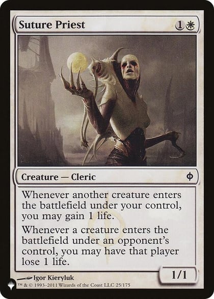 Suture Priest, The List Reprints 25/175