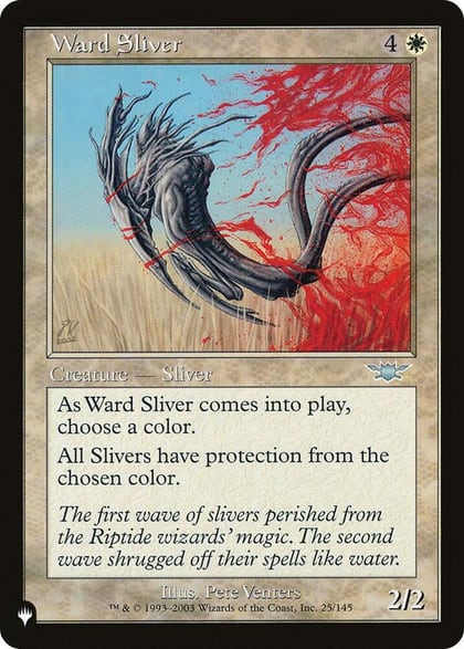 Ward Sliver, The List Reprints 25/145