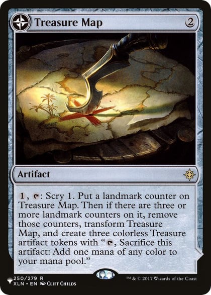 Treasure Map, The List Reprints 250