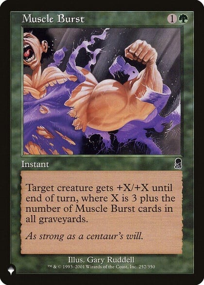Muscle Burst, The List Reprints 252/350