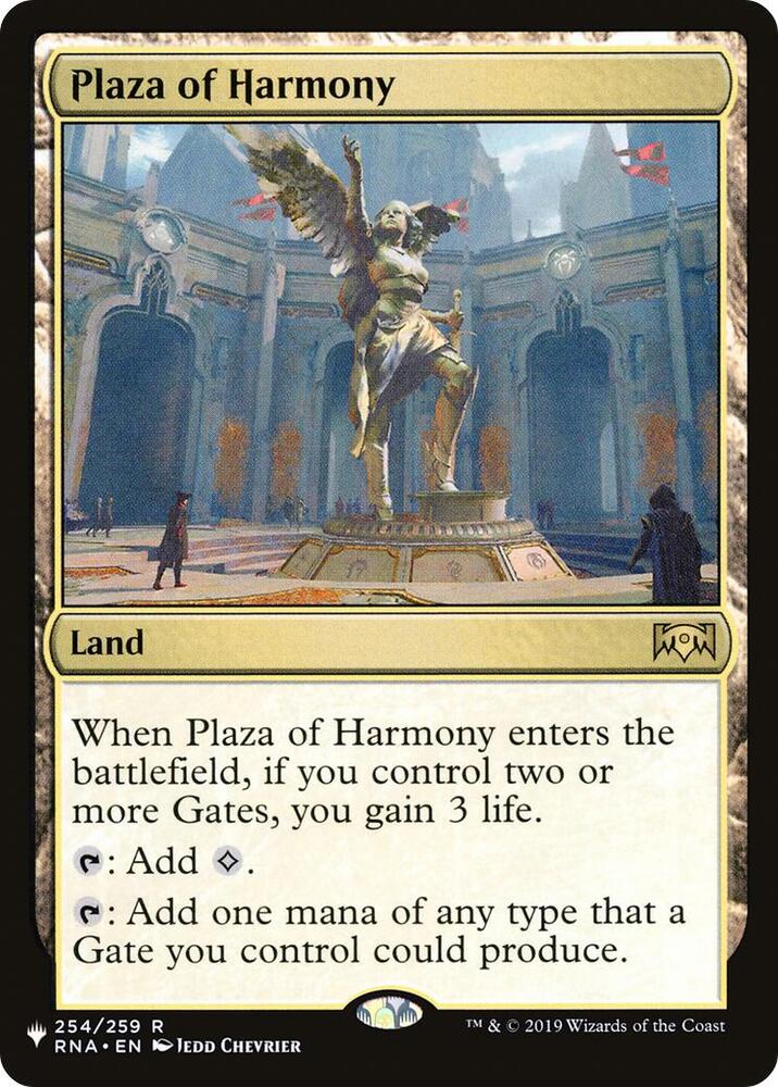 Plaza of Harmony, The List Reprints 254/259