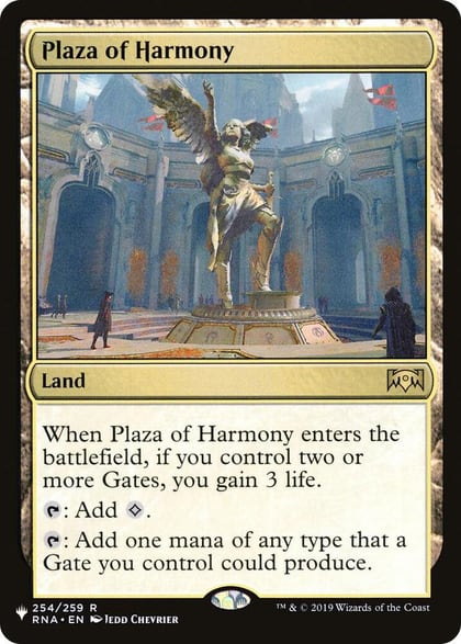 Plaza of Harmony, The List Reprints 254/259
