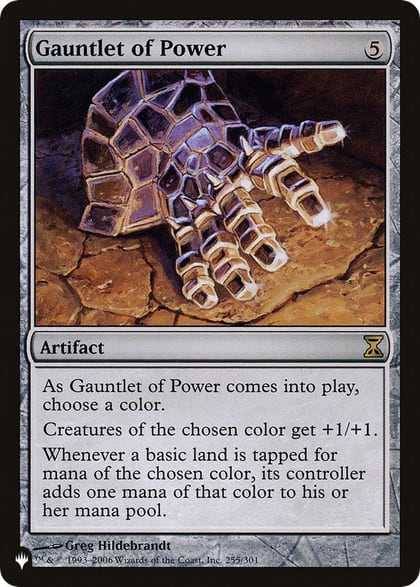 Gauntlet of Power, The List Reprints 255/301