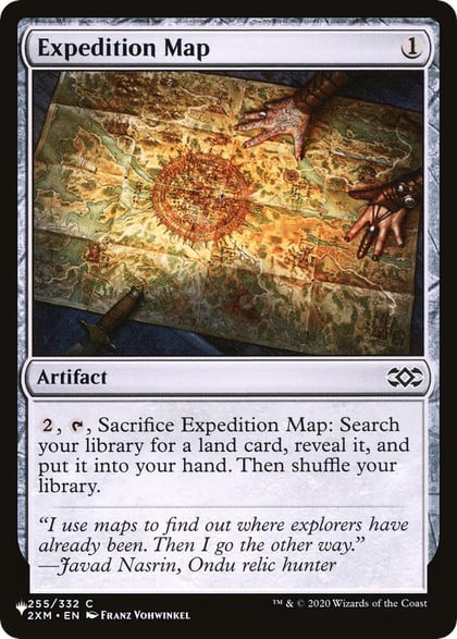 Expedition Map, The List Reprints 255/332