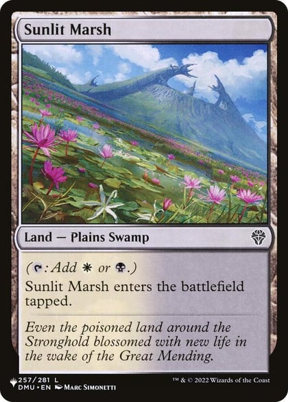 Sunlit Marsh, The List Reprints 257/281