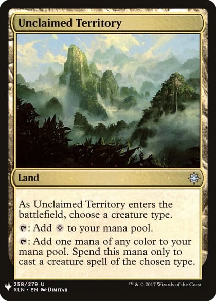 Unclaimed Territory, The List Reprints 258