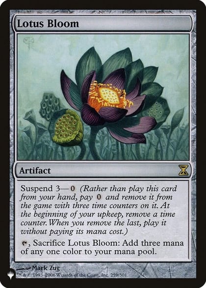 Lotus Bloom, The List Reprints 259/301