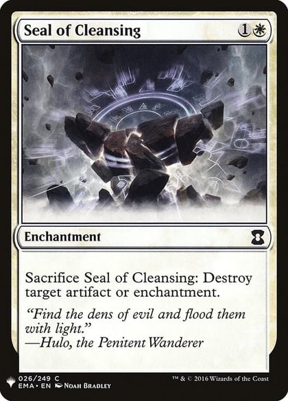 Seal of Cleansing, The List Reprints 26