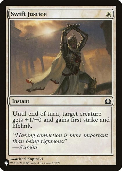 Swift Justice, The List Reprints 26/274