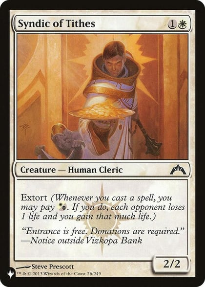 Syndic of Tithes, The List Reprints 26/249