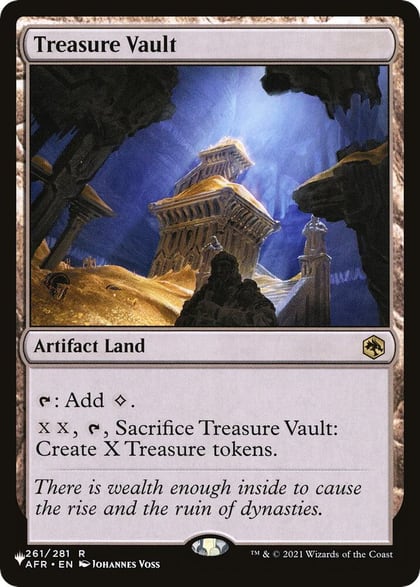 Treasure Vault, The List Reprints 261/281