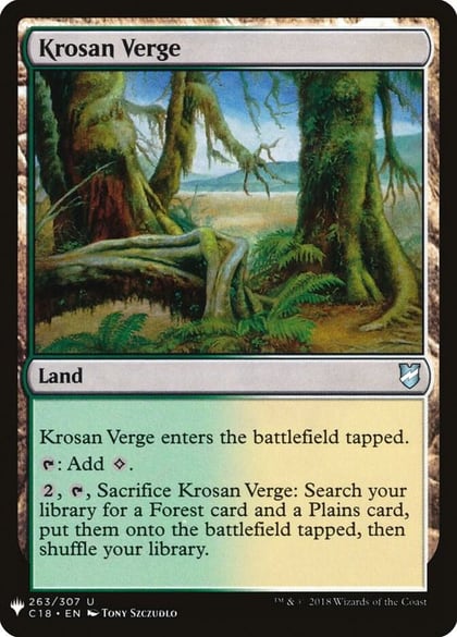 Krosan Verge (C18), The List Reprints 263