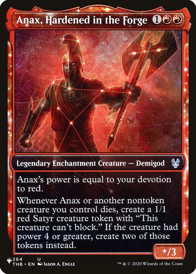 Anax, Hardened in the Forge (Showcase), The List Reprints 264/254