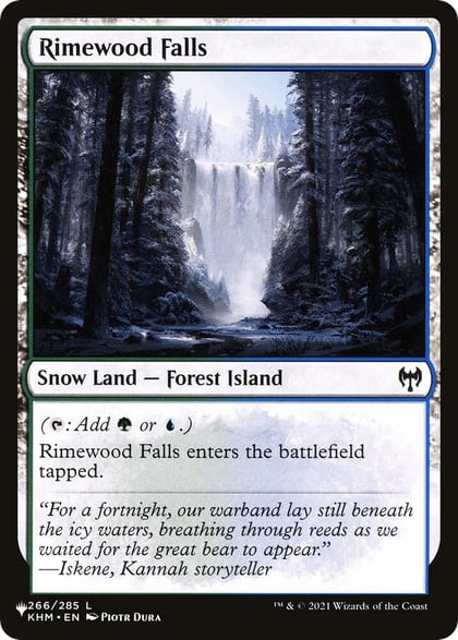 Rimewood Falls, The List Reprints 266