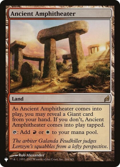 Ancient Amphitheater, The List Reprints 266/301