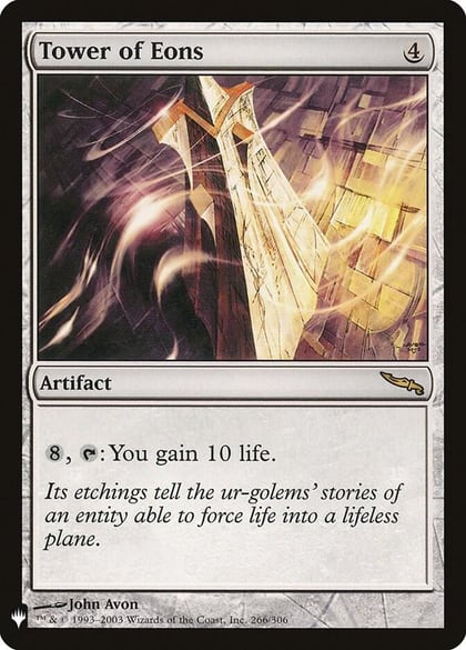 Tower of Eons, The List Reprints 266/306