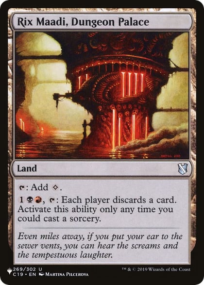 Rix Maadi, Dungeon Palace, The List Reprints 269/302
