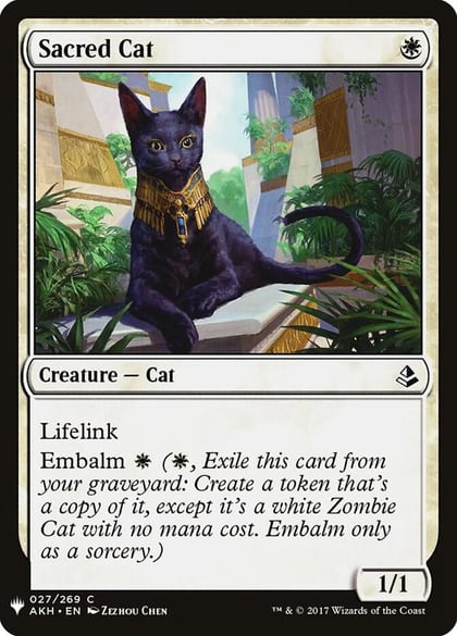 Sacred Cat, The List Reprints 27