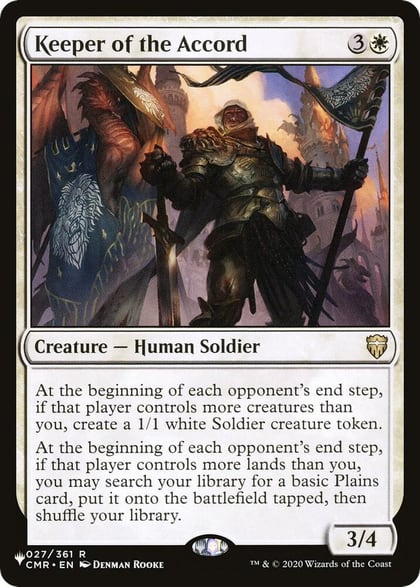 Keeper of the Accord, The List Reprints 27