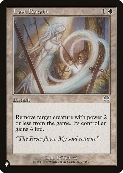 Last Breath, The List Reprints 27/350