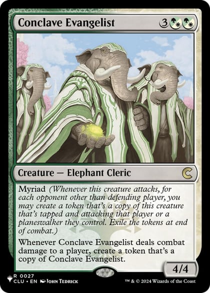 Conclave Evangelist, The List Reprints 27