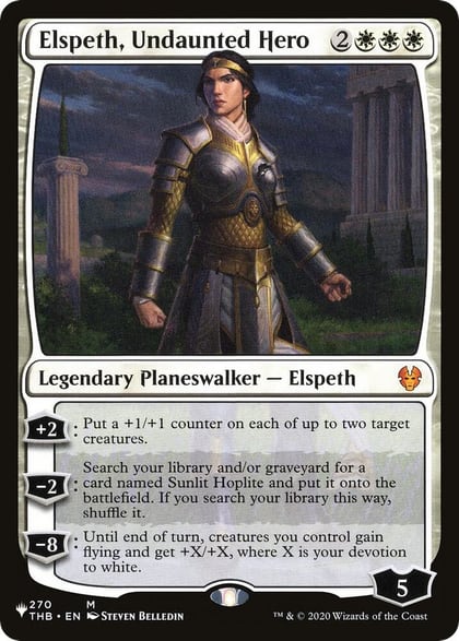 Elspeth, Undaunted Hero, The List Reprints 270/254