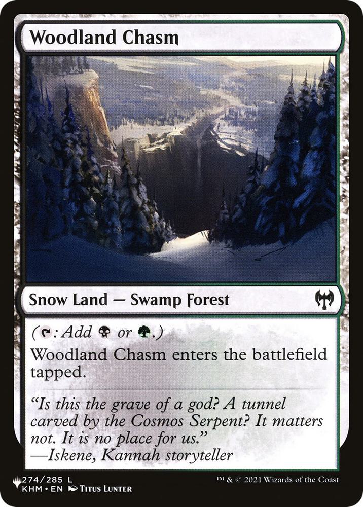 Woodland Chasm, The List Reprints 274