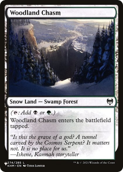 Woodland Chasm, The List Reprints 274