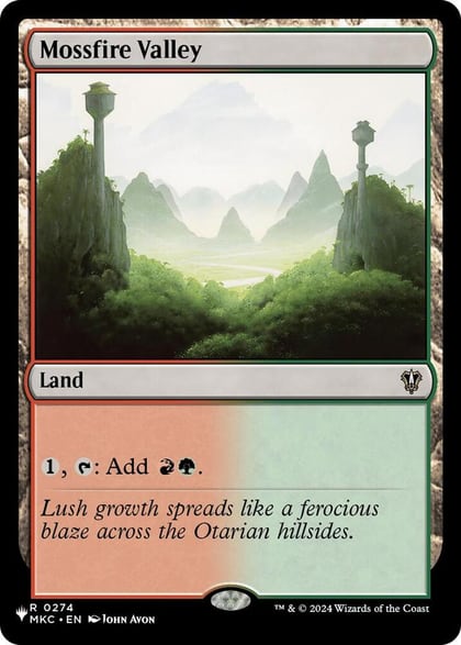 Mossfire Valley, The List Reprints 274