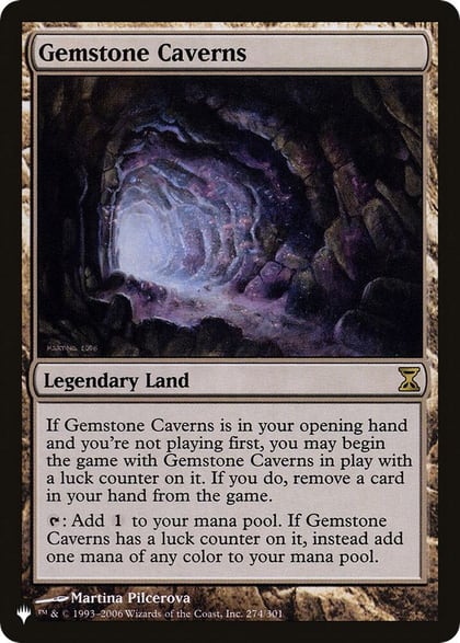 Gemstone Caverns, The List Reprints 274/301