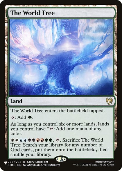 The World Tree, The List Reprints 275/285